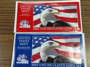 2003 Uncirculated Coin Sets, Denver...