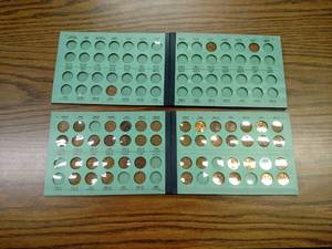 (72) Lincoln Cents in (2) Albums...