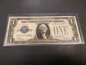 1928 A Funny Back One Dollar Silver...