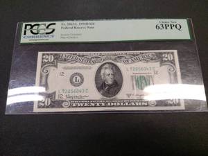 1950 D PCGS Choice New 63PPQ Twenty...