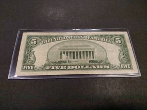 1953 A Five Dollar Silver Certifica...
