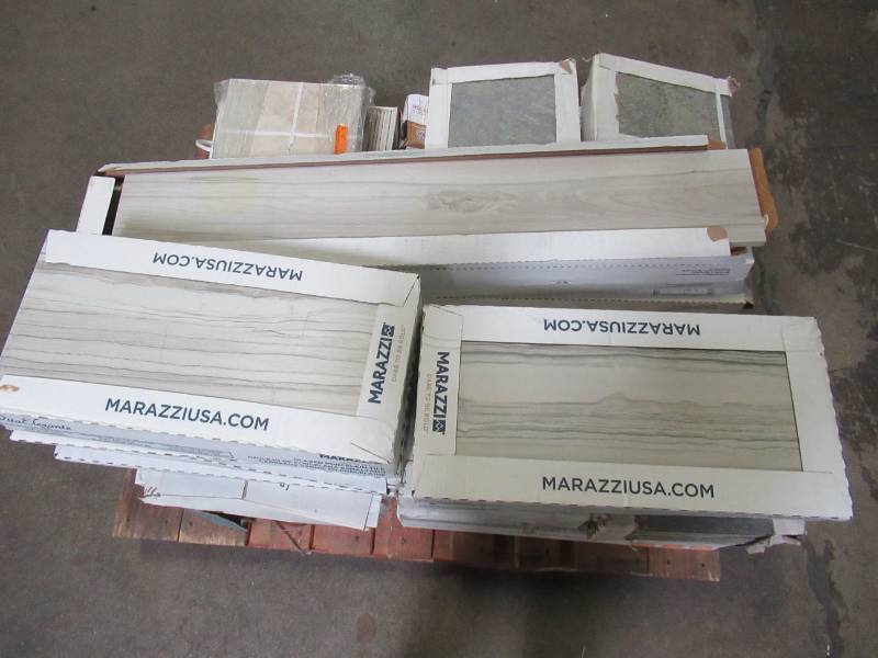 lot 227 image: WHOLESALE MIXED PALLET OF MISCELLANEOUS PORCELAIN FLOOR AND WALL TILE