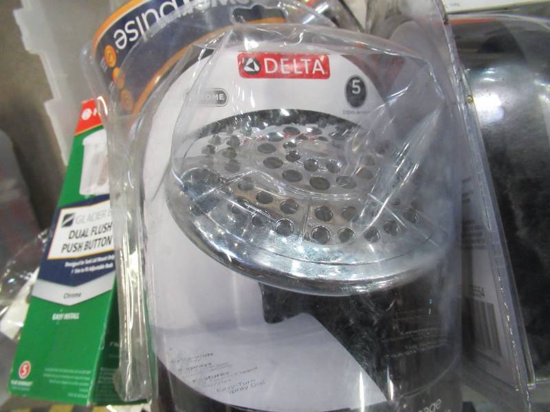 lot 840 image: WHOLESALE MIXED BIN OF MISCELLANEOUS PLUMBING FIXTURES AND ACCESSORIES