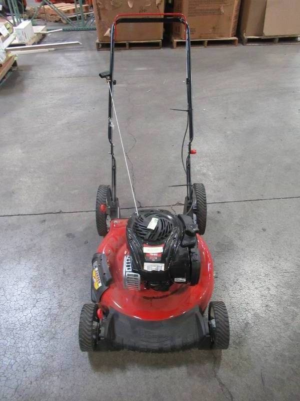 lot 53 image: Troy-bilt 21 in. 140 cc 500e Series Briggs & Stratton Gas Walk Behind Push Mower with 2-in-1 Cutting TriAction Cutting System TB100