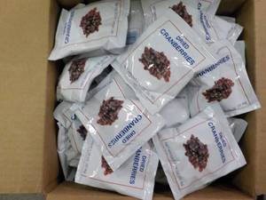 lot 337 image: 80 1.16 oz bags dried cranberries...