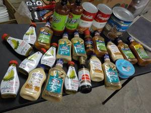 lot 338 image: variety of food - some are past dat...