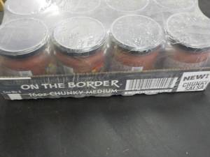 lot 344 image: 8 16 oz jars On the Border Chunky S...