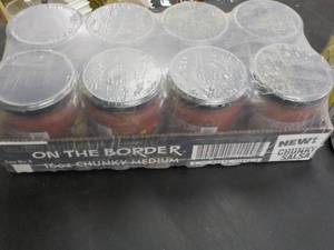 lot 345 image: 8 16 oz jars On the Border Chunky S...