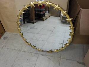 lot 17 image: 27 diameter Pottery Barn Kids gold...