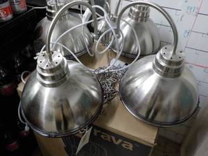 lot 19 image: Oliver Gym Pendant light fixture...