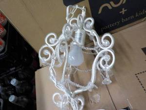 lot 29 image: light fixture with prisms...