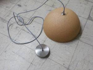 lot 32 image: cork light fixture...