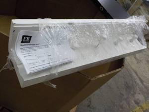 lot 35 image: 2 wood shelves 30x36 long...