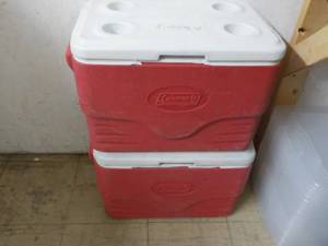 lot 37 image: 2 Coleman coolers...