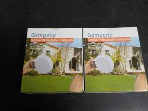 lot 99 image: 2 Gemgeny outdoor retractable cloth...