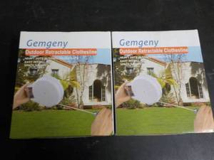lot 100 image: 2 Gemgeny outdoor retractable cloth...