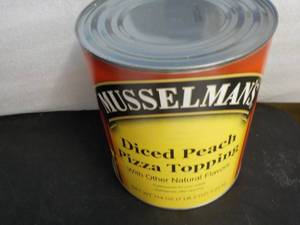 lot 173 image: 7 lb. 2 oz. can Musselmans diced p...