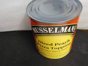 lot 180 image: 7 lb. 2 oz. can Musselmans diced p...