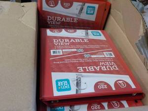 lot 182 image: 12 Durable view binders...