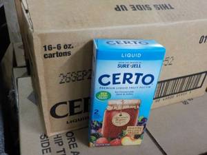 lot 206 image: 16 6 oz cartons Certo Pectin...