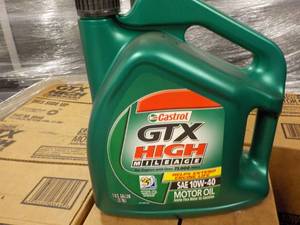 lot 230 image: 1 gallon Castrol GTX High Mileage S...