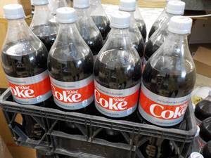 lot 258 image: Case of 12 1.25 liter bottles Diet ...