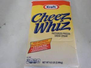 lot 260 image: 6.5 lb. bag Kraft Cheeze Whiz, refr...
