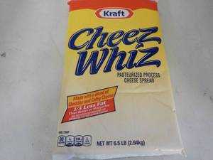 lot 262 image: 6.5 lb. bag Kraft Cheeze Whiz, refr...
