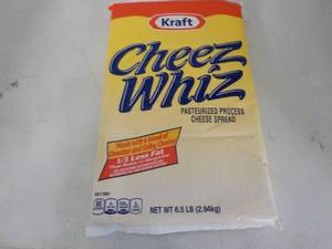 lot 263 image: 6.5 lb. bag Kraft Cheeze Whiz, refr...