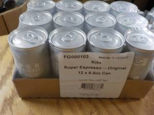 lot 312 image: 12 pack 6.5 oz cans Kitu Super Espr...