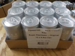 lot 314 image: 12 pack 6.5 oz cans Kitu Super Espr...