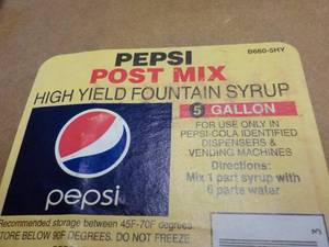 lot 327 image: 2 5 gallon Pepsi Post mix fountain ...