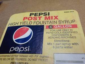 lot 328 image: 2 5 gallon Pepsi Post mix fountain ...