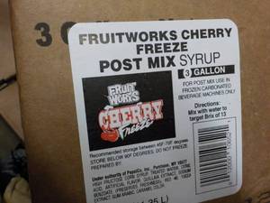 lot 329 image: 2 3 gallon Fruitworks Cherry Freeze...