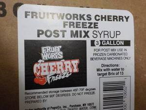 lot 330 image: 2 3 gallon Fruitworks Cherry Freeze...