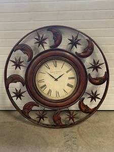 lot 11 image: Madison Clock Co. Moon Star Clock 36 Diameter