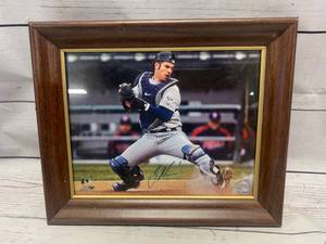 lot 39 image: Framed 8 x 10 Joe Mauer Signed Photo