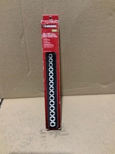 lot 10 image: HUSKY 13 in. W Magnetic 38 in. and 12 in. drive Shallow Socket Tray not used see pics