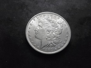 1884 O Morgan Silver Dollar