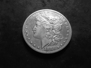 1886 O Morgan Silver Dollar