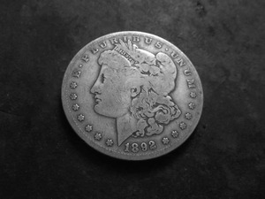 1892 S Morgan Silver Dollar