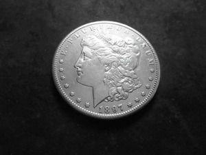 1897 S Morgan Silver Dollar