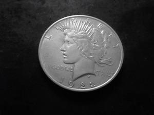 1922 D  Silver Peace Dollar