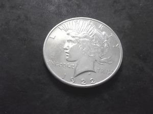 1922 S  Silver Peace Dollar