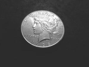 1926 S Silver Peace Dollar