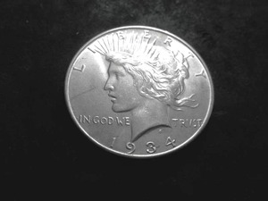 1934 D Silver Peace Dollar