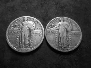 1920, 1929 S Standing Liberty Quarters