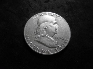 1952 S Franklin Half Dollar