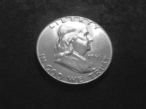 1955 Franklin Silver Half Dollar