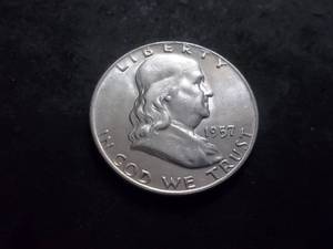 1957 D Franklin Half Dollar